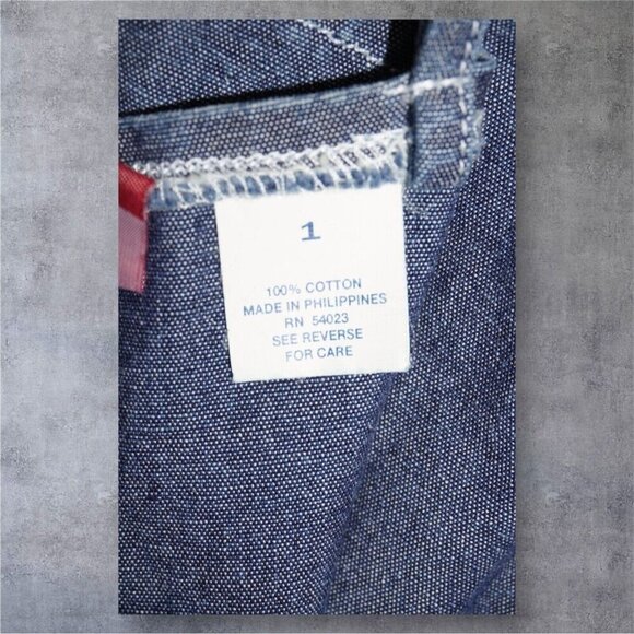 Vintage Old Navy Blue Jeans Chambray Mini Dress Women’s Size 1 | Y2K 2000s - Picture 9 of 12